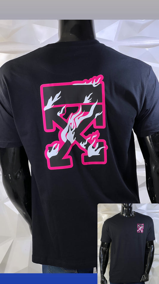 Playera Off-White Flame Básica 31